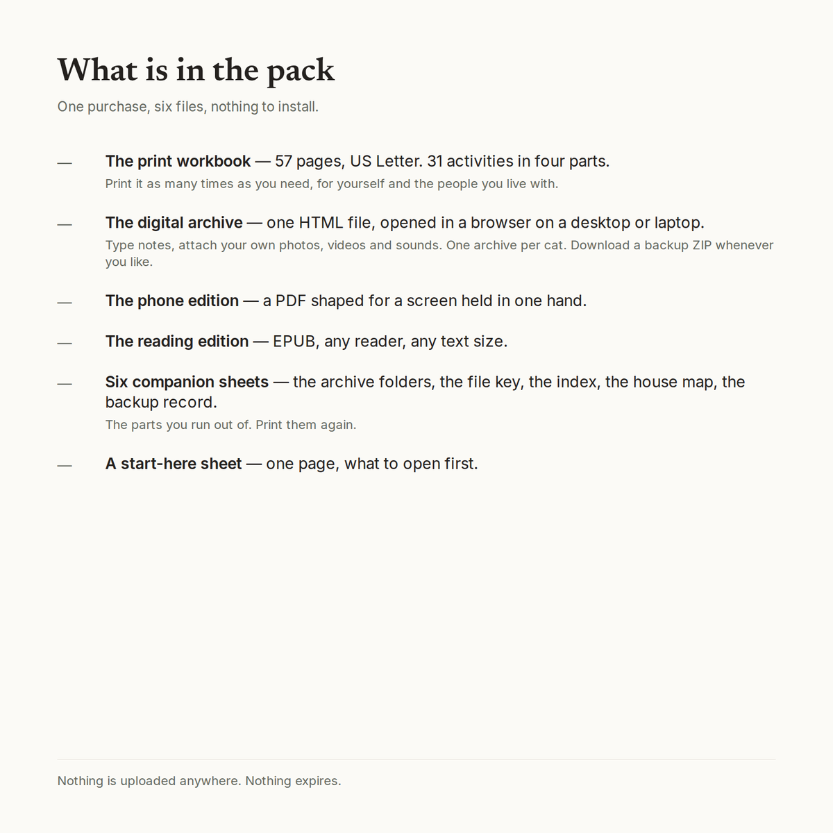The House Your Cat Knows: page 4 from the shop listing